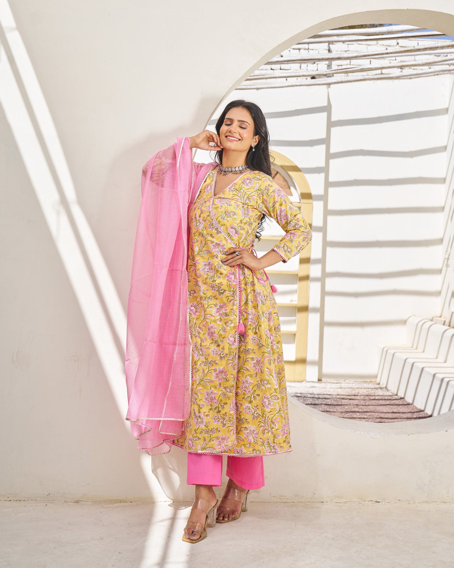 Timeless Elegance Handblock Suit Set