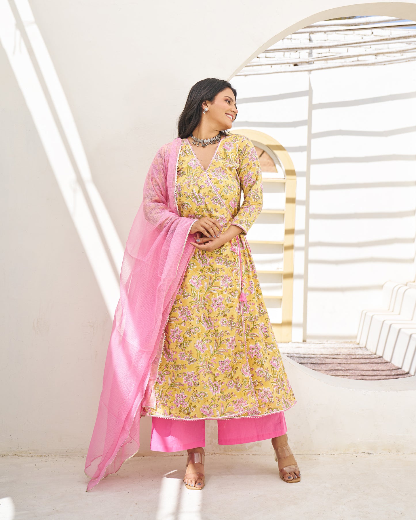 Timeless Elegance Handblock Suit Set