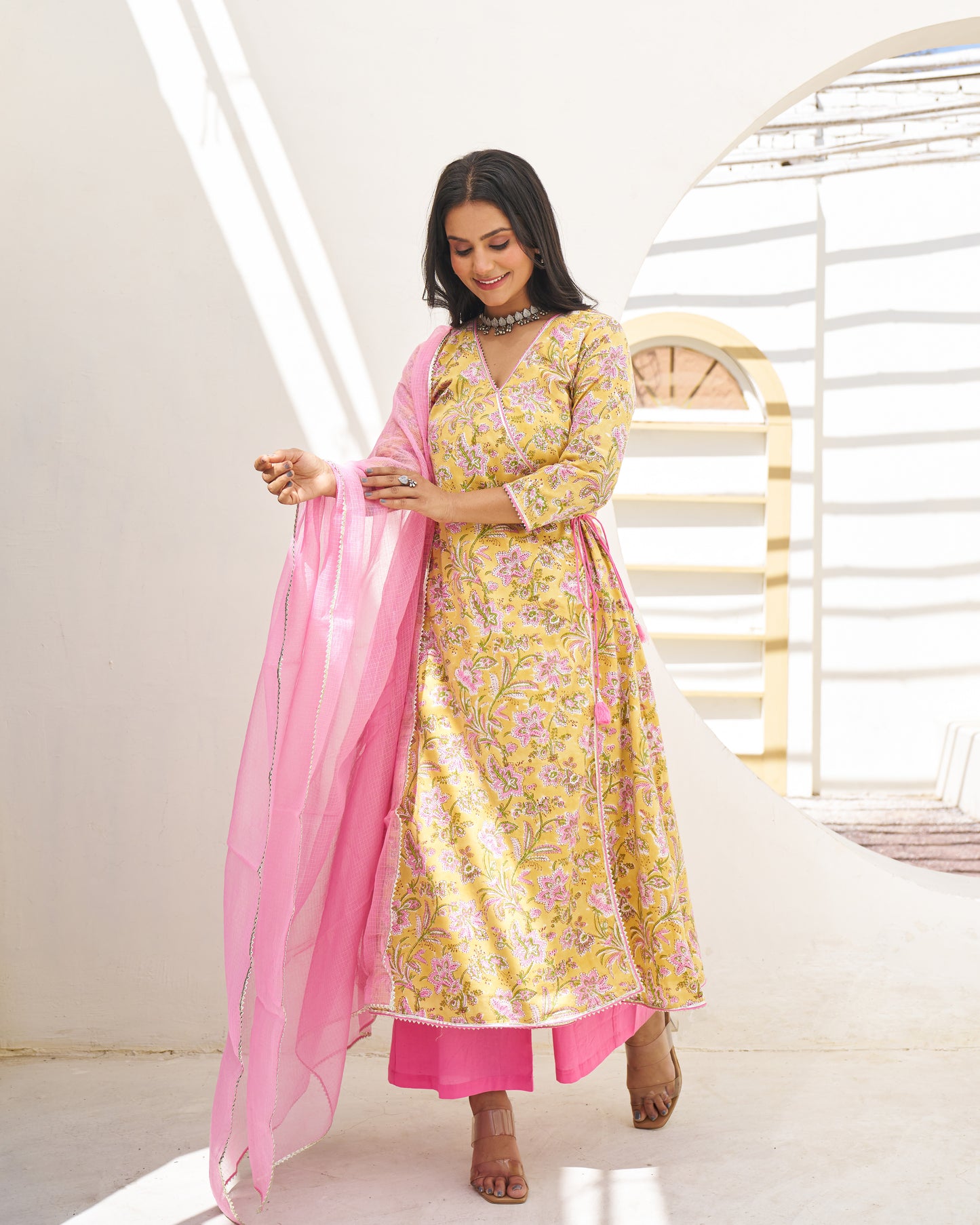 Timeless Elegance Handblock Suit Set