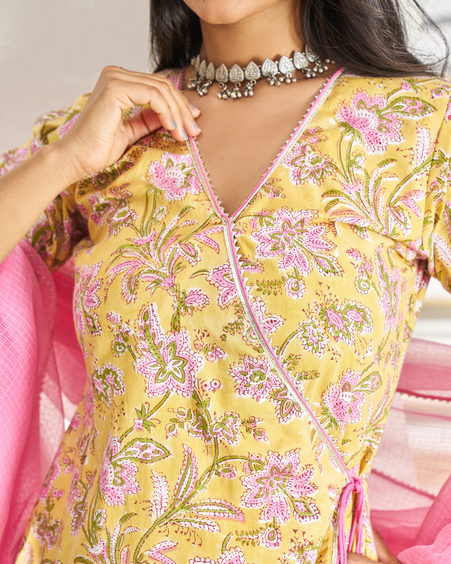 Timeless Elegance Handblock Suit Set