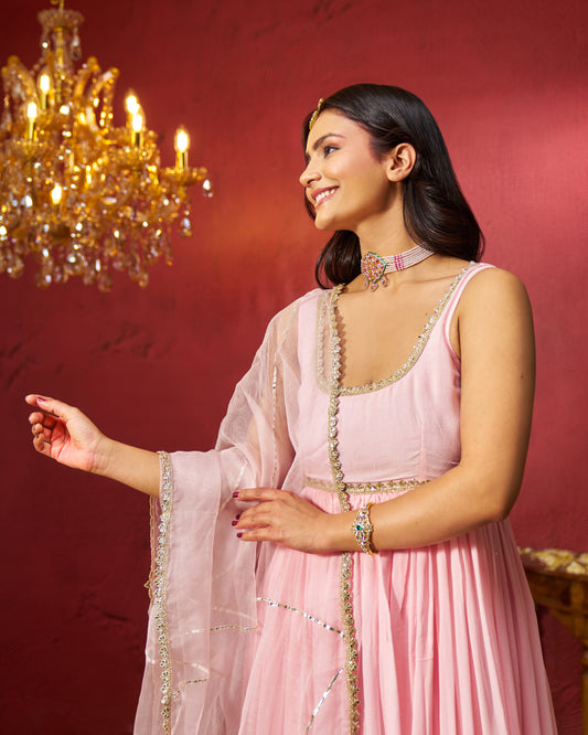 Sadaf Georgette Gotapatti Suit Set