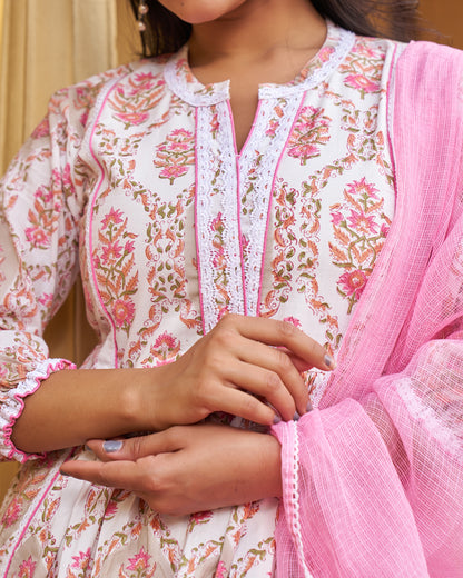 Subtle Radiance Handblock Suit Set