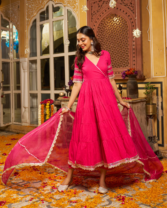 Roshni Cotton Gotapatti Suit Set