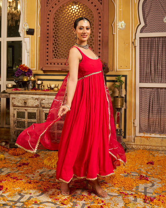 Dua Georgette Gotapatti Suit Set