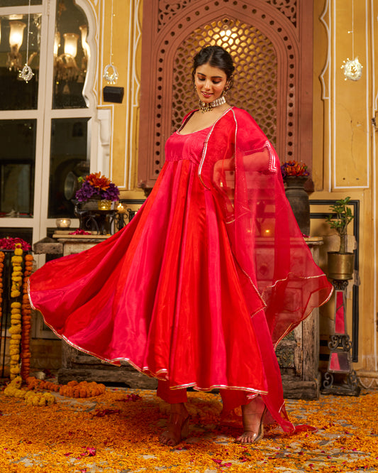 Numa Silk Gotapatti Suit Set