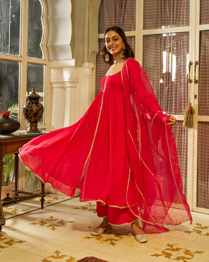 Zar Georgette Gotapatti Suit Set